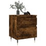 Bedside tables 2 units smoked oak engineered wood 40x35x50 cm by vidaXL, Nightstands - Ref: Foro24-830663, Price: 70,75 €, Di...