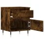 Nachttische 2 Stk. Rauchigeiche-Engineered-Holz 40x35x50 cm von vidaXL, Nachttische - Ref: Foro24-830663, Preis: 69,87 €, Rab...