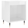 Glänzend weißer Nachttisch aus Holzwerkstoff, 40 x 35 x 50 cm von vidaXL, Nachttische - Ref: Foro24-830704, Preis: 36,74 €, R...