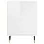 Glossy white engineered wood bedside table 40x35x50 cm by vidaXL, Nightstands - Ref: Foro24-830704, Price: 36,29 €, Discount: %