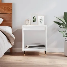 White plywood nightstand 40x35x50 cm by vidaXL, Nightstands - Ref: Foro24-830700, Price: 30,33 €, Discount: %
