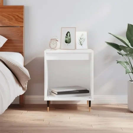 White plywood nightstand 40x35x50 cm by vidaXL, Nightstands - Ref: Foro24-830700, Price: 30,33 €, Discount: %