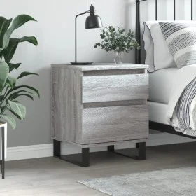 Bedside table made of gray Sonoma engineered wood, 40x35x50 cm. by vidaXL, Nightstands - Ref: Foro24-830696, Price: 55,41 €, ...