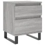Bedside table made of gray Sonoma engineered wood, 40x35x50 cm. by vidaXL, Nightstands - Ref: Foro24-830696, Price: 55,41 €, ...