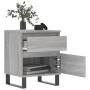 Bedside table made of gray Sonoma engineered wood, 40x35x50 cm. by vidaXL, Nightstands - Ref: Foro24-830696, Price: 56,39 €, ...