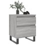 Bedside table made of gray Sonoma engineered wood, 40x35x50 cm. by vidaXL, Nightstands - Ref: Foro24-830696, Price: 56,39 €, ...