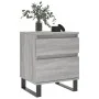 Bedside table made of gray Sonoma engineered wood, 40x35x50 cm. by vidaXL, Nightstands - Ref: Foro24-830696, Price: 55,41 €, ...
