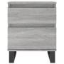 Bedside table made of gray Sonoma engineered wood, 40x35x50 cm. by vidaXL, Nightstands - Ref: Foro24-830696, Price: 56,39 €, ...