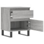 Bedside table made of gray Sonoma engineered wood, 40x35x50 cm. by vidaXL, Nightstands - Ref: Foro24-830696, Price: 56,39 €, ...