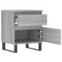 Bedside table made of gray Sonoma engineered wood, 40x35x50 cm. by vidaXL, Nightstands - Ref: Foro24-830696, Price: 55,41 €, ...