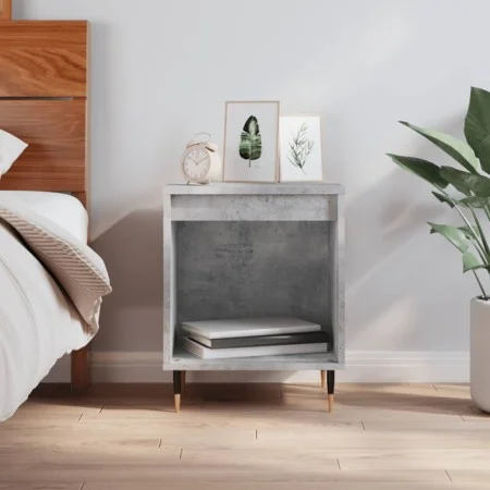 Concrete gray engineered wood bedside table 40x35x50 cm by vidaXL, Nightstands - Ref: Foro24-830708, Price: 35,88 €, Discount: %