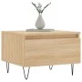Mesa de centro madera de ingeniería roble Sonoma 50x46x35 cm de vidaXL, Mesas de centro - Ref: Foro24-830866, Precio: 38,16 €...