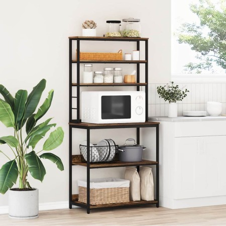 Estante de cocina Roble ahumado 80 x 40 x 168 cm