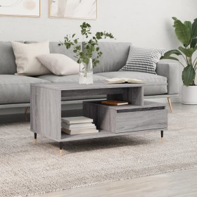 Gray Sonoma plywood coffee table 90x49x45 cm by vidaXL, Coffee table - Ref: Foro24-831018, Price: 66,83 €, Discount: %