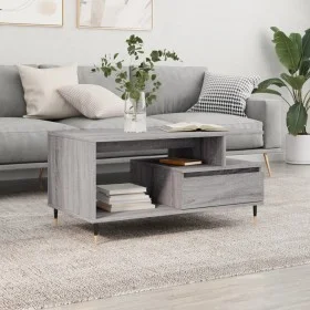 Sonoma graues Sperrholz Couchtisch 90x49x45 cm von vidaXL, Couchtisch - Ref: Foro24-831018, Preis: 66,03 €, Rabatt: %