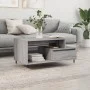 Sonoma graues Sperrholz Couchtisch 90x49x45 cm von vidaXL, Couchtisch - Ref: Foro24-831018, Preis: 66,03 €, Rabatt: %