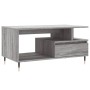 Gray Sonoma plywood coffee table 90x49x45 cm by vidaXL, Coffee table - Ref: Foro24-831018, Price: 66,83 €, Discount: %