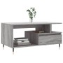 Gray Sonoma plywood coffee table 90x49x45 cm by vidaXL, Coffee table - Ref: Foro24-831018, Price: 66,83 €, Discount: %