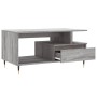 Gray Sonoma plywood coffee table 90x49x45 cm by vidaXL, Coffee table - Ref: Foro24-831018, Price: 66,83 €, Discount: %