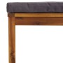 Muebles de jardín 5 pzas cojines madera maciza de acacia
