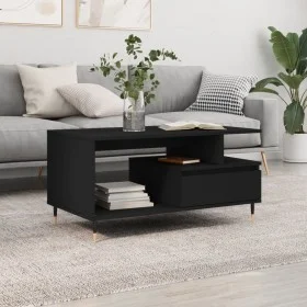 Mesa de centro madera contrachapada negro 90x49x45 cm de vidaXL, Mesas de centro - Ref: Foro24-831013, Precio: 67,03 €, Descu...