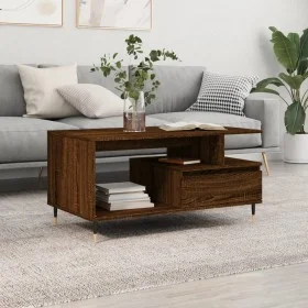 Couchtisch aus braunem Eichensperrholz, 90 x 49 x 45 cm von vidaXL, Couchtisch - Ref: Foro24-831019, Preis: 65,96 €, Rabatt: %