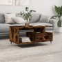 Couchtisch aus geräuchertem Eichensperrholz, 90 x 49 x 45 cm von vidaXL, Couchtisch - Ref: Foro24-831017, Preis: 65,00 €, Rab...