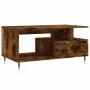 Smoked oak plywood coffee table 90x49x45 cm by vidaXL, Coffee table - Ref: Foro24-831017, Price: 64,24 €, Discount: %