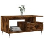 Mesa de centro madera contrachapada roble ahumado 90x49x45 cm | Foro24.es | Tu tienda online para hogar, jardín y más Foro24.es
