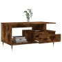 Couchtisch aus geräuchertem Eichensperrholz, 90 x 49 x 45 cm von vidaXL, Couchtisch - Ref: Foro24-831017, Preis: 65,00 €, Rab...