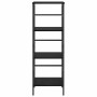 Estante de libros Roble Negro 40 x 29,5 x 115 cm
