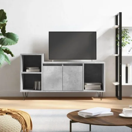 TV stand made of gray concrete plywood, measuring 100x35x55 cm. by vidaXL, TV Furniture - Ref: Foro24-831320, Price: 58,61 €,...