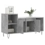 TV stand made of gray concrete plywood, measuring 100x35x55 cm. by vidaXL, TV Furniture - Ref: Foro24-831320, Price: 58,61 €,...