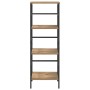 Estante de libros Roble artesanal 40 x 29,5 x 115 cm