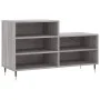 Mueble zapatero madera contrachapada gris Sonoma 102x36x60 cm de vidaXL, Zapateros y organizadores de calzado - Ref: Foro24-8...