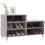Mueble zapatero madera contrachapada gris Sonoma 102x36x60 cm de vidaXL, Zapateros y organizadores de calzado - Ref: Foro24-8...