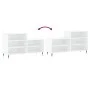 Mueble zapatero madera contrachapada blanco 102x36x60 cm de vidaXL, Zapateros y organizadores de calzado - Ref: Foro24-831380...
