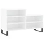 Mueble zapatero madera contrachapada blanco 102x36x60 cm de vidaXL, Zapateros y organizadores de calzado - Ref: Foro24-831396...