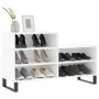 Mueble zapatero madera contrachapada blanco 102x36x60 cm de vidaXL, Zapateros y organizadores de calzado - Ref: Foro24-831396...