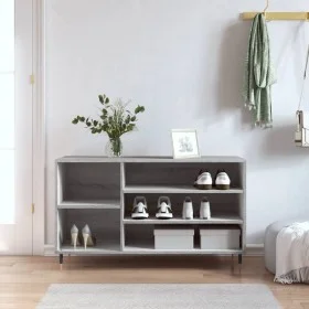 Sonoma gray plywood shoe cabinet 102x36x60 cm by vidaXL, Shoe racks and shoe organizers - Ref: Foro24-831410, Price: 47,71 €,...