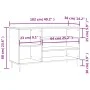 Schuhschrank aus grauem Sonoma-Sperrholz, 102 x 36 x 60 cm von vidaXL, Schuhregale und Schuhorganisatoren - Ref: Foro24-83141...