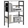 Estante de libros Gris Sonoma 60 x 29,5 x 81 cm