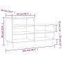 Schuhschrank aus glänzend weißem Sperrholz, 102 x 36 x 60 cm von vidaXL, Schuhregale und Schuhorganisatoren - Ref: Foro24-831...