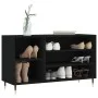 Shoe cabinet made of black plywood wood 102x36x60 cm by vidaXL, Shoe racks and shoe organizers - Ref: Foro24-831405, Price: 5...