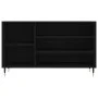 Shoe cabinet made of black plywood wood 102x36x60 cm by vidaXL, Shoe racks and shoe organizers - Ref: Foro24-831405, Price: 5...