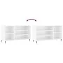 Mueble zapatero madera contrachapada blanco brillo 102x36x60 cm de vidaXL, Zapateros y organizadores de calzado - Ref: Foro24...