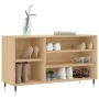 Mueble zapatero madera contrachapada roble Sonoma 102x36x60 cm de vidaXL, Zapateros y organizadores de calzado - Ref: Foro24-...