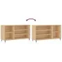 Mueble zapatero madera contrachapada roble Sonoma 102x36x60 cm de vidaXL, Zapateros y organizadores de calzado - Ref: Foro24-...