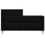 Shoe cabinet made of black plywood wood 102x36x60 cm by vidaXL, Shoe racks and shoe organizers - Ref: Foro24-831381, Price: 4...