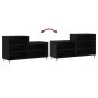 Shoe cabinet made of black plywood wood 102x36x60 cm by vidaXL, Shoe racks and shoe organizers - Ref: Foro24-831381, Price: 4...